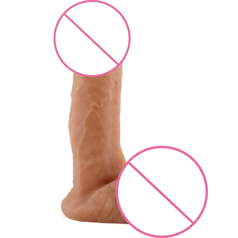 Realistic Dildo with Powerful Suction Cup Small Silicone Penis for Women Masturbation