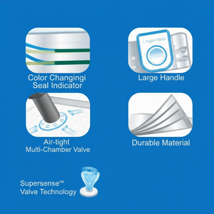 DB MagicBag-Instant Compression Jumbo Tote and 4 <b>Large</b> Flat <b>Bags</b> Smart Design Multipurpose <b>Storage</b> Solution - Product Image 1