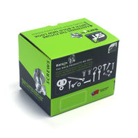 Boîte de papier kraft avec logo personnalisé emballage de stockage mat pour imprimante UV pour accessoires de vis