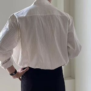 QFZ3664 - Camicia da Uomo Plus Size in Tessuto Elasticizzato a Quattro Vie con Effetto Impermeabile, Estate 2024 - Product Image 2