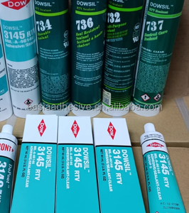 JXY Dowsil 3145/734/736 One-Component Self-Leveling <b>Silicone</b> RTV Sealant Transparent/Gray High Temp Resistant & <b>Waterproof</b> - Product Image 1