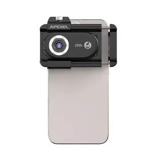 2024 새로운 도착 200X 전화 현미경은 자동으로 365nm 자외선으로 APP 절반/전체 조리개를 초점 - Product Image 1