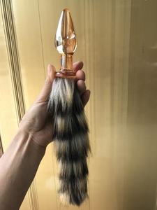 Grueso de cola de zorro de vidrio divertido macho romance jugar partido juguete regalo de <span class=keywords><strong>amor</strong></span> - Product Image 6