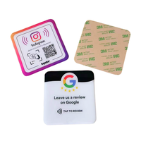 Plaque de signalisation NFC en PVC pour avis Google, impression personnalisée, autocollant pour avis Google, plaque QR Facebook
