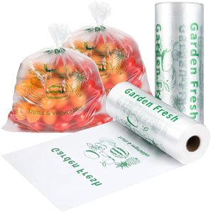 Clear PE Plastic Produce <b>Bags</b> Roll 1000 <b>Small</b> <b>Bags</b> for Fruits Vegetables Bread Storage Kitchen Food Storage Roll Packaging - Product Image 1