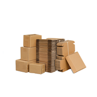Boîtes d'emballage en papier carton imprimé d'usine personnalisées pour l'expédition de vêtements de taille standard en inventaire boîtes ondulées kraft pliantes