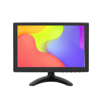 Layar Monitor Mobil Kecil 10 Inci Sudut Pandang Penuh Resolusi FHD 1080P untuk Monitor CCTV Dalam Ruangan