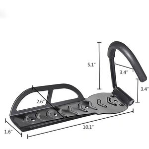 <span class=keywords><strong>Support</strong></span> <span class=keywords><strong>mural</strong></span> pour cadre de vélo, adapté aux vélos à domicile et au garage, <span class=keywords><strong>support</strong></span> de rangement vertical, <span class=keywords><strong>crochet</strong></span> de sécurité - Product Image 3