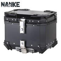 Bagages de queue de moto en aluminium étanche universel 45L avec kit de rénovation à dégagement rapide pour la plupart des motos