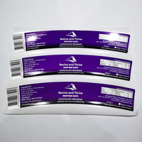 Autocollants pour crème glacée à prix d'usine, impression personnalisée, étiquettes imperméables de haute qualité résistantes aux basses températures pour les entreprises