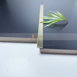 JYFMETAL M152 Profilé de finition en acier inoxydable brossé en forme de T pour carrelage, durable, installation facile, étanche, garantie 5+ ans, appartement - Product Image 6