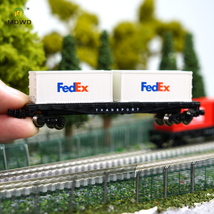 Modello N 1/160 di Veicolo da Trasporto, Treno Portacontainer con Pianale, Modello Ferroviario per Scene in Scala, <span class=keywords><strong>Hobby</strong></span> Fai-da-Te - Product Image 5
