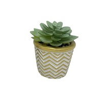 Vente en gros de petits pots de fleurs en ciment Pots de fleurs d'intérieur avec fleurs en plastique