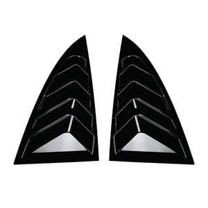 Tesla Model 3 2024+ Window Louver Decal Piano Black Carbon Fiber Texture Adhesive Exterior Modification - Product Image 5