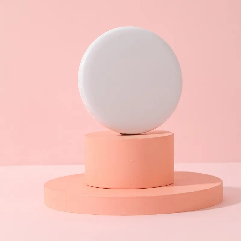 Алюминиевое складное зеркало карманное портативное маленькое белое розовое зеркало для макияжа со светодиодной подсветкой usb