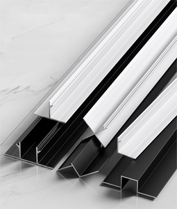 <span class=keywords><strong>Moulure</strong></span> de garniture de bord en <span class=keywords><strong>aluminium</strong></span> à clipser moderne pour plafond suspendu en cloison sèche rainure dissimulée pratique dissimulée - Product Image 2