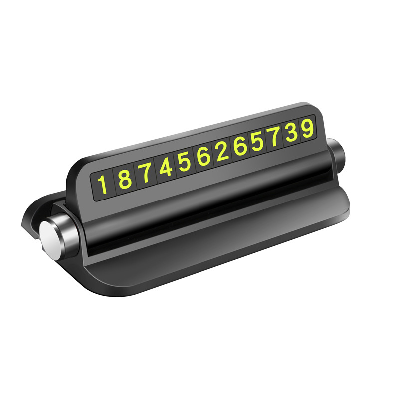 Табличка с номером для временной парковки, автомобильная подвижная карта, креативный держатель мобильного телефона, светящаяся табличка с номером для автомобиля