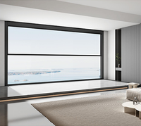 Ventanas y Puertas Modernas de Aleación de Aluminio en Oferta, Vidrio Templado Doble, Ventana Corredera Horizontal, Pantalla Plegable para Sala de Estar y Cocina