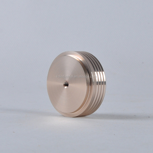 Pieds d'isolation pour amplificateur en aluminium massif plaqué or de qualité audiophile 44x17mm avec anneau d'amortissement en silicone pour amplificateur à tubes <span class=keywords><strong>HiFi</strong></span> - Product Image 2