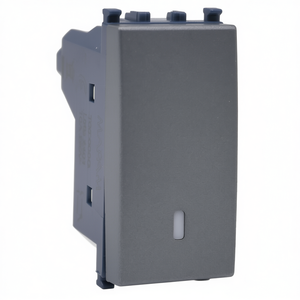 Botón de un Solo Polo Gris Compatible con Interruptores Vimar Arke - Product Image 3