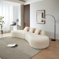 Italienischer Luxus Designer Kostenloser Versand Vakuum Kompression Stoff Sofa American für Hotel Villa Light Corner Sectional for Living
