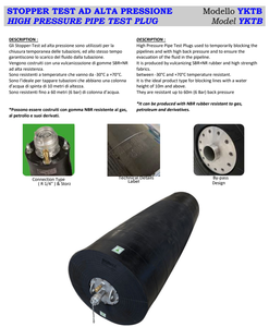 Petrosystem Enchufe de prueba de tubería de alta presión Nueva condición Limpieza de tuberías industriales Equipo temporal Piezas de equipos de limpieza - Product Image 2