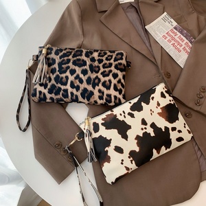 Fashion Ladies pelle pelle leopardata Clutch <span class=keywords><strong>con</strong></span> stampa borsetta da donna braccialetti <span class=keywords><strong>con</strong></span> nappine - Product Image 4