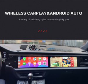 Autoradio Android con Doppio Schermo Touch da 12,3 Pollici, Apple Carplay Wireless per Porsche Macan, Aggiornamento 2014-2016 - Product Image 4