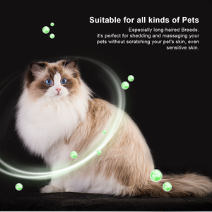 Zelfreinigende Negatieve Ionen Functie Dierenhaar Verzorging Gladde Vacht Afstotende Hond Kat Slicker Borstel - Product Image 6