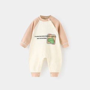 Proveedor chino de peleles de algodón para bebés, monos de manga corta, bodies de color sólido para bebés, ropa unisex de verano. - Product Image 3