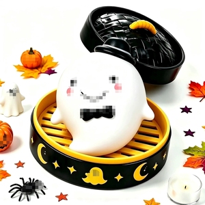 Nouveauté transfrontalière Halloween : Figurine Mr. Squishy Goutte d'Eau, Fantôme Mignon, Accessoires et Jouets d'Halloween - Product Image 1