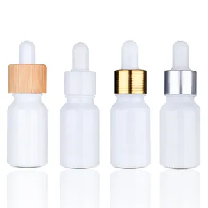 10ml 15ml 30ml 50ml 100mlホワイトポーセリンセラミックシリンダーエッセンシャルオイルセラムボトル、ドロッパーガラスピペット付き