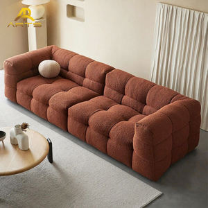 कम से कम सोफे लाइट लक्जरी कपड़े सोफे प्यार करते हैं कमरे के लिए 3 सीटें - Product Image 3