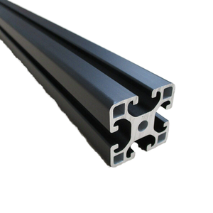 6m 40mm * 40mm estruso nero anodizzazione telaio in <span class=keywords><strong>alluminio</strong></span> industriale 4040 profili di estrusione di <span class=keywords><strong>alluminio</strong></span> produttore - Product Image 1