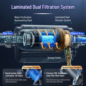 Prefiltro de agua de alta eficiencia para toda la casa elimina los sedimentos y el óxido - Product Image 4