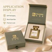 Boîte cadeau de parfum de luxe avec logo personnalisé, boîte rigide en papier en forme de livre magnétique avec insert