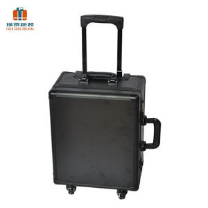 Mallette de rangement pour chariot en aluminium pour sport avec 4 rangées de bagages de cabine étanches avec mousse - Product Image 5