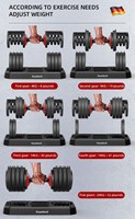 Haltères réglables de 55 lb (24 kg) et 40 kg en vente, fabriqués en Malaisie, Europe, Grèce, Royaume-Uni, Irlande