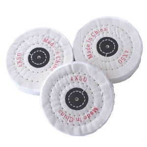 Extra Thick 8 Inch Cotton Buffing <strong>Wheel</strong> 50 Ply Cloth 5/8 Inch Arbor Hole Abrasive Polishing <strong>Wheel</strong> for <strong>Bench</strong> <strong>Grinder</strong> - Product Image 4