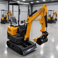 Livraison Gratuite Mini-Excavatrice Compacte de 1,2 Tonne avec Moteur Kubota, Conforme aux Normes EPA CE Euro 5, pour Usage Domestique, Fournisseur Mondial