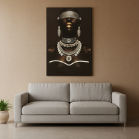 Tableau mural Art Déco de luxe en résine époxy, avec LED intégrées, orné de strass brillants, peintures décoratives faites à la main