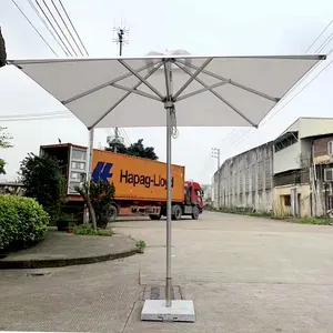 Uplion Heavy Duty Zonneparasol Voor Tuindek Zwembad Terras Buiten Vierkant Grote Cantilever Winddichte Paraplu