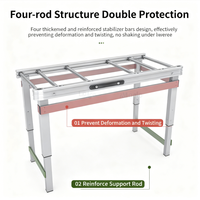 Table de camping pliante d'extérieur en alliage d'aluminium de haute qualité - Portable et durable, 6 places, idéale pour les stands de poulet rôti