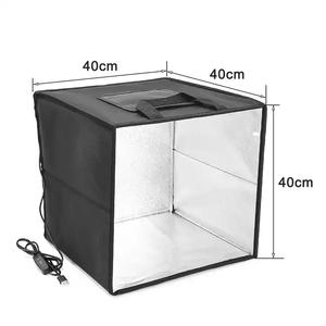 <span class=keywords><strong>Photo</strong></span> Light Box 40cm Kit de estudio Fotografía con 6 fondos de color <span class=keywords><strong>Photo</strong></span> <span class=keywords><strong>Studio</strong></span> Shoot Soft Box <span class=keywords><strong>Photo</strong></span> Box con luces - Product Image 2