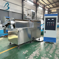 Nouvelle Machine Automatique de Production de Céréales Soufflées en Acier Inoxydable de Qualité Alimentaire, Extrudeuse de Maïs Soufflé pour Kurkure