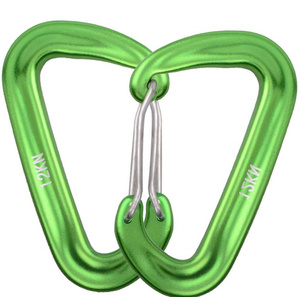 Factory wholesale 12kn cheap mini lightweight but strong locking carabiner clips
