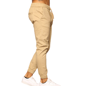 <span class=keywords><strong>Pantalon</strong></span> chino pour homme, <span class=keywords><strong>pantalon</strong></span> <span class=keywords><strong>kaki</strong></span>, <span class=keywords><strong>pantalon</strong></span> de <span class=keywords><strong>jogging</strong></span>, <span class=keywords><strong>pantalon</strong></span> en twill de coton fuselé avec cordon de serrage - Product Image 2