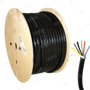 Cable de remolque SAE de 7 vías, de 7 Cable conductores de alta resistencia, extensión de cableado de remolque duradero para remolque RV, camión automotriz