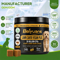 Lawn Saver Vegan Plus Soft Chews 30 Milliards de UFC Soutien Urinaire Aide à Prévenir les Taches de Brûlure des Pelouses Spiruline Arachide Grillée