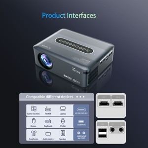 Projecteur XNANO <span class=keywords><strong>X1</strong></span> Full HD 1080P, Beamer 4K, Quad Core Android 9, WIFI 5G, LED, Vidéo 8K, Home Cinéma, Proyector, Projecteurs 4K - Product Image 4